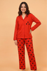 RED BUTTON STYLE DRESS
