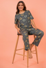 Multi Color Hearts on Gray Nightwear