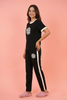 White Flower Style Track Suit