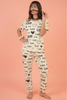 White Love Printed Shirt And Trouser