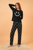 Black Smiley Face Style Night Dress