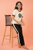 Black Flower Style Track Suit