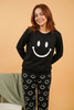 Black Smiley Face Style Night Dress