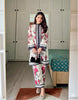 luxe White Stitched 2Pc Cord Set | F-6|