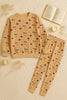 Winter Peach Clouds Sleep Co-Ord Set Night Suit