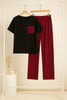 Black and Red Check Style