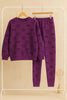 Winter Purple Sleepy Love Co-Ord Set Night Suit