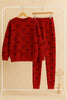 Winter Red Sleepy Love Co-Ord Set Night Suit