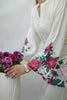 Elegant Floral White Ensemble Flower Dress for Women 2Pc Cord Set | F-6|