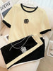 Black Flower Style Track Suit