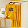 Yellow Girl Boss Printed Flapper Style Night Wear