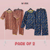 TWINBLOOM TEA PINK X  NIGHT NEST DARK BLUE