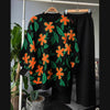 Flower Printed Style 2-Pcs Winter Tracksuit For Her
