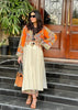 Orange Long Shirt Cordset | F-6|