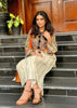 Orange Long Shirt Cordset | F-6|