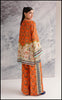 PREMIUM ORANGE FRONT AND BACK PRINTED SHIRT AND PRINTED FLAPPER 2 PEACE CORD SET  | F-6 |