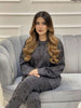 Winter Gray Love Co-Ord Set Night Suit