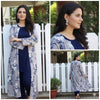 ELEGANT FLOWER PRINTED GREY GOWN WITH PLAIN INNER AND TROUSER  | F-6|