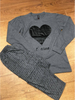 BLACK GRAY HEART