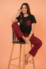 Black and Red Check Style