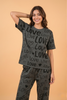 Gray love printed shirt and trouser