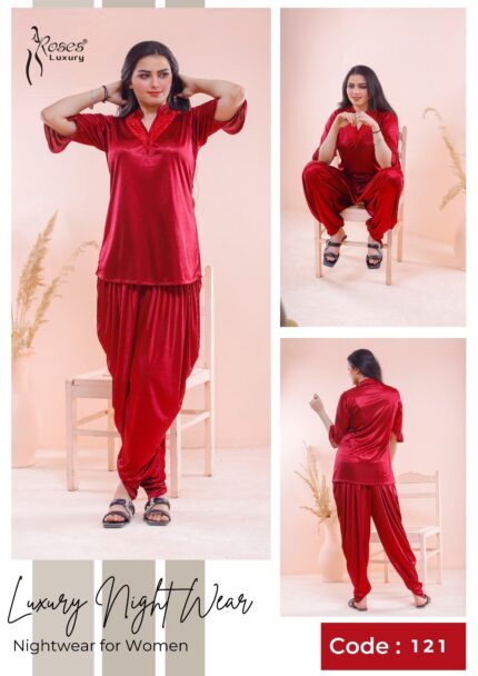 Patyala shalwar 2pcs night wear |  ( CD- 121 )